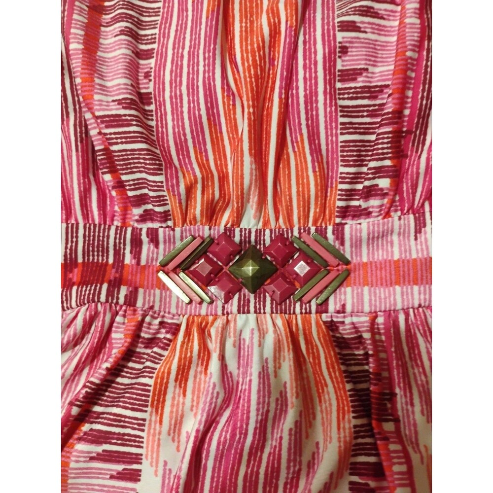 Women’s Ruby Rd Maxi Dress Medium Multi Colored Sleeveless - Picture 5 of 9